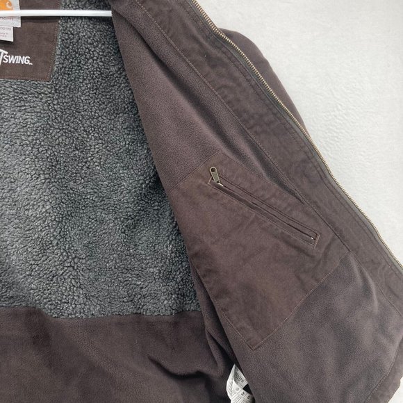 Carhartt Women's Caldwell Brown Full Swing Hooded Zip-up Jacket XL (16/18) NWT - Picture 5 of 12